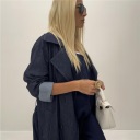 trench lungo in denim city